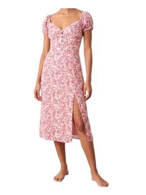 knee length dresses for ladies Giselle Midi Dress Orange main image 1